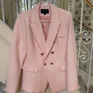Chantelle Women's Pink Tweed Blazer
